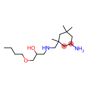 3-[[N-(2-Hydroxy-3-butoxypropyl)amino]methyl]-3,5,5-trimethylcyclohexylamine