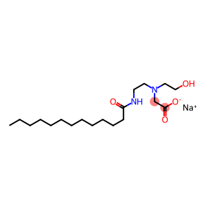 N-(2-Hydroxyethyl)-N-[2-(tridecanoylamino)ethyl]aminoacetic acid sodium salt