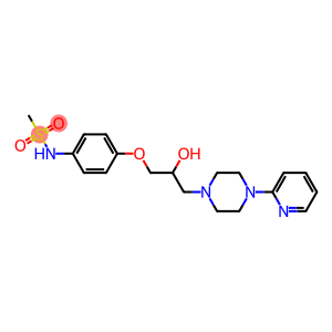 N-[4-[2-Hydroxy-3-[4-(2-pyridinyl)-1-piperazinyl]propyloxy]phenyl]methanesulfonamide