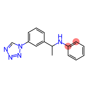 N-{1-[3-(1H-1,2,3,4-tetrazol-1-yl)phenyl]ethyl}aniline