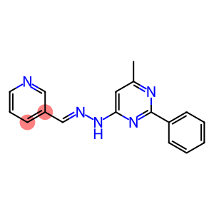 nicotinaldehyde (6-methyl-2-phenyl-4-pyrimidinyl)hydrazone