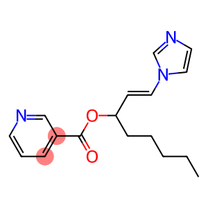 Nicotinic acid (E)-1-(1H-imidazol-1-yl)-1-octen-3-yl ester