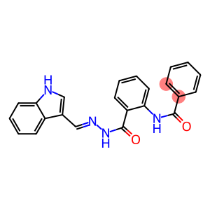 N-(2-{[2-(1H-indol-3-ylmethylene)hydrazino]carbonyl}phenyl)benzamide