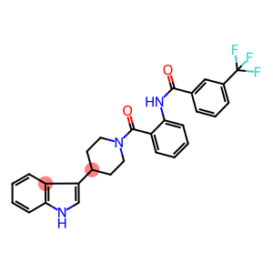 N-[2-((4-(1H-INDOL-3-YL)PIPERIDIN-1-YL)CARBONYL)PHENYL]-3-(TRIFLUOROMETHYL)BENZAMIDE