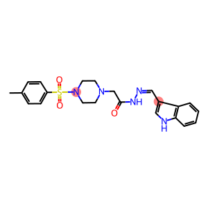 N'-(1H-indol-3-ylmethylene)-2-{4-[(4-methylphenyl)sulfonyl]-1-piperazinyl}acetohydrazide