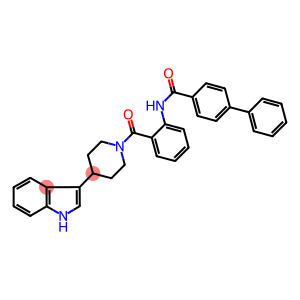 N-[2-((4-(1H-INDOL-3-YL)PIPERIDIN-1-YL)CARBONYL)PHENYL]-1,1'-BIPHENYL-4-CARBOXAMIDE