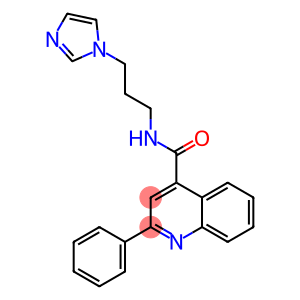 N-[3-(1H-imidazol-1-yl)propyl]-2-phenyl-4-quinolinecarboxamide