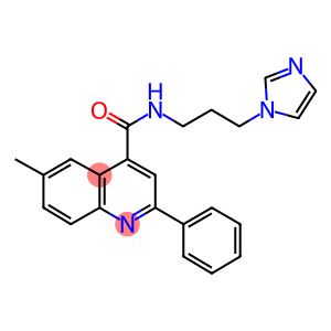 N-[3-(1H-imidazol-1-yl)propyl]-6-methyl-2-phenyl-4-quinolinecarboxamide