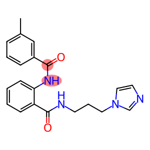 N-[3-(1H-imidazol-1-yl)propyl]-2-[(3-methylbenzoyl)amino]benzamide