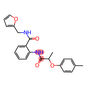 N-(2-furylmethyl)-2-{[2-(4-methylphenoxy)propanoyl]amino}benzamide