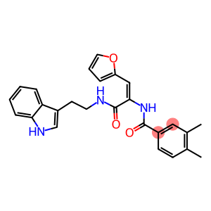 N-[2-(2-furyl)-1-({[2-(1H-indol-3-yl)ethyl]amino}carbonyl)vinyl]-3,4-dimethylbenzamide