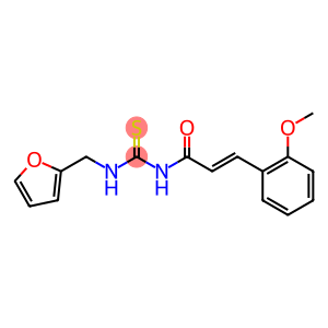 N-(2-furylmethyl)-N'-[(E)-3-(2-methoxyphenyl)-2-propenoyl]thiourea