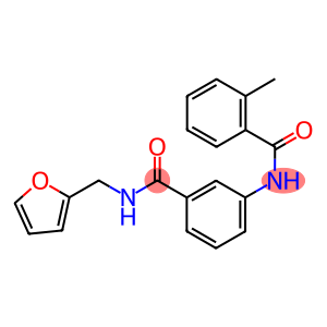 N-(3-{[(2-furylmethyl)amino]carbonyl}phenyl)-2-methylbenzamide