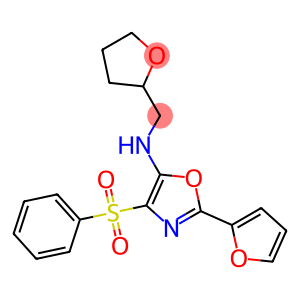 N-[2-(2-furyl)-4-(phenylsulfonyl)-1,3-oxazol-5-yl]-N-(tetrahydro-2-furanylmethyl)amine