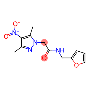 N-(2-furylmethyl)-2-{4-nitro-3,5-dimethyl-1H-pyrazol-1-yl}acetamide