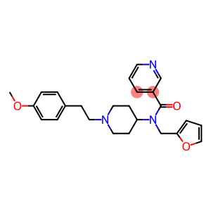 N-(2-FURYLMETHYL)-N-(1-[2-(4-METHOXYPHENYL)ETHYL]PIPERIDIN-4-YL)NICOTINAMIDE