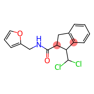 N2-(2-FURYLMETHYL)-1-(DICHLOROMETHYL)INDANE-2-CARBOXAMIDE