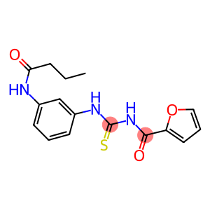 N-(3-{[(2-furoylamino)carbothioyl]amino}phenyl)butanamide