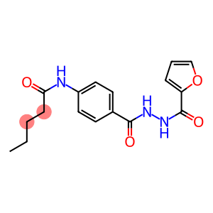 N-(4-{[2-(2-furoyl)hydrazino]carbonyl}phenyl)pentanamide