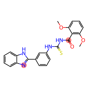 N-(3-(1H-BENZO[D]IMIDAZOL-2-YL)PHENYLCARBAMOTHIOYL)-2,6-DIMETHOXYBENZAMIDE