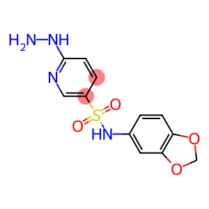 N-(2H-1,3-benzodioxol-5-yl)-6-hydrazinylpyridine-3-sulfonamide