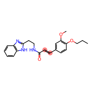 N-[2-(1H-benzimidazol-2-yl)ethyl]-3-(3-methoxy-4-propoxyphenyl)acrylamide