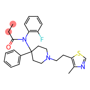 N-(2-Fluorophenyl)-N-[1-(2-(4-methylthiazol-5-yl)ethyl)-4-phenylpiperidin-4-yl]propanamide