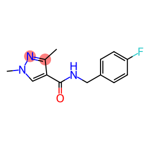 N-(4-fluorobenzyl)-1,3-dimethyl-1H-pyrazole-4-carboxamide