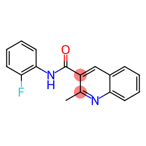 N-(2-fluorophenyl)-2-methyl-3-quinolinecarboxamide