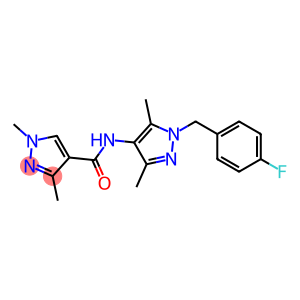 N-[1-(4-fluorobenzyl)-3,5-dimethyl-1H-pyrazol-4-yl]-1,3-dimethyl-1H-pyrazole-4-carboxamide