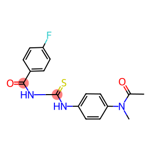 N-[4-({[(4-fluorobenzoyl)amino]carbothioyl}amino)phenyl]-N-methylacetamide