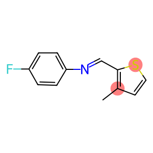 N-(4-fluorophenyl)-N-[(3-methyl-2-thienyl)methylene]amine