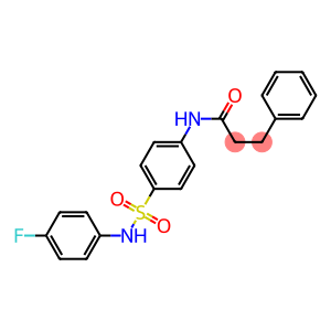 N-{4-[(4-fluoroanilino)sulfonyl]phenyl}-3-phenylpropanamide