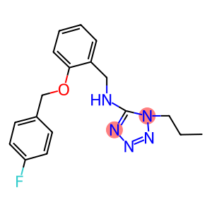 N-{2-[(4-fluorobenzyl)oxy]benzyl}-N-(1-propyl-1H-tetraazol-5-yl)amine