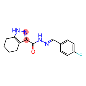 N'-(4-fluorobenzylidene)-4,5,6,7-tetrahydro-1H-indazole-3-carbohydrazide