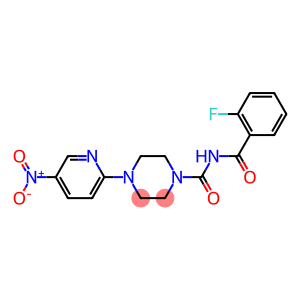 N1-(2-fluorobenzoyl)-4-(5-nitro-2-pyridyl)piperazine-1-carboxamide