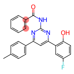 N-[4-(5-FLUORO-2-HYDROXYPHENYL)-6-(4-METHYLPHENYL)PYRIMIDIN-2-YL]BENZAMIDE