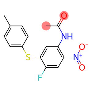 N1-{4-fluoro-5-[(4-methylphenyl)thio]-2-nitrophenyl}acetamide