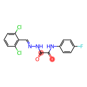 N1-(4-fluorophenyl)-2-[2-(2,6-dichlorobenzylidene)hydrazino]-2-oxoacetamide