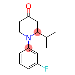 1-N-(3'-FLUOROPHENYL)-2-ISOPROPYL-PIPERIDIN-4-ONE