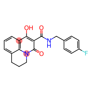 N-(4-FLUOROBENZYL)-7-HYDROXY-5-OXO-2,3-DIHYDRO-1H,5H-PYRIDO[3,2,1-IJ]QUINOLINE-6-CARBOXAMIDE