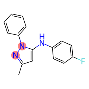 N-(4-FLUOROPHENYL)-3-METHYL-1-PHENYL-1H-PYRAZOL-5-AMINE