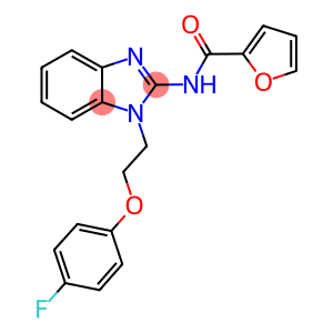 N-{1-[2-(4-FLUOROPHENOXY)ETHYL]-1H-BENZIMIDAZOL-2-YL}-2-FURAMIDE