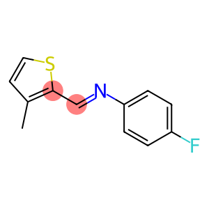 4-fluoro-N-[(E)-(3-methyl-2-thienyl)methylidene]aniline