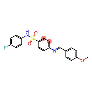 N-(4-fluorophenyl)-4-{[(E)-(4-methoxyphenyl)methylidene]amino}benzenesulfonamide