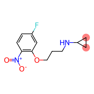 N-[3-(5-fluoro-2-nitrophenoxy)propyl]cyclopropanamine