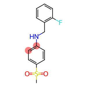 N-[(2-fluorophenyl)methyl]-4-methanesulfonylaniline