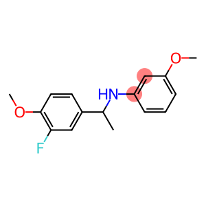 N-[1-(3-fluoro-4-methoxyphenyl)ethyl]-3-methoxyaniline