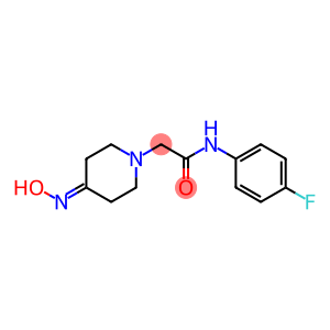 N-(4-fluorophenyl)-2-[4-(hydroxyimino)piperidin-1-yl]acetamide