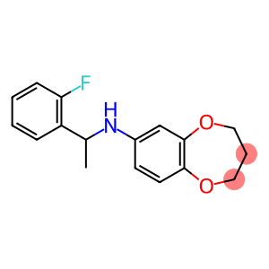 N-[1-(2-fluorophenyl)ethyl]-3,4-dihydro-2H-1,5-benzodioxepin-7-amine